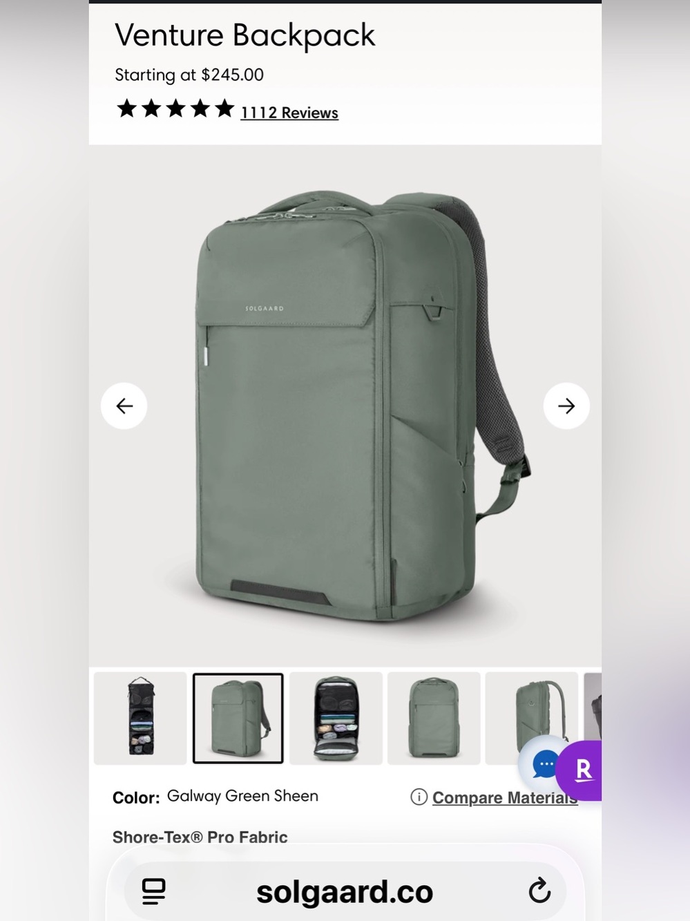 Galway Green Sheen Men's Backpack
